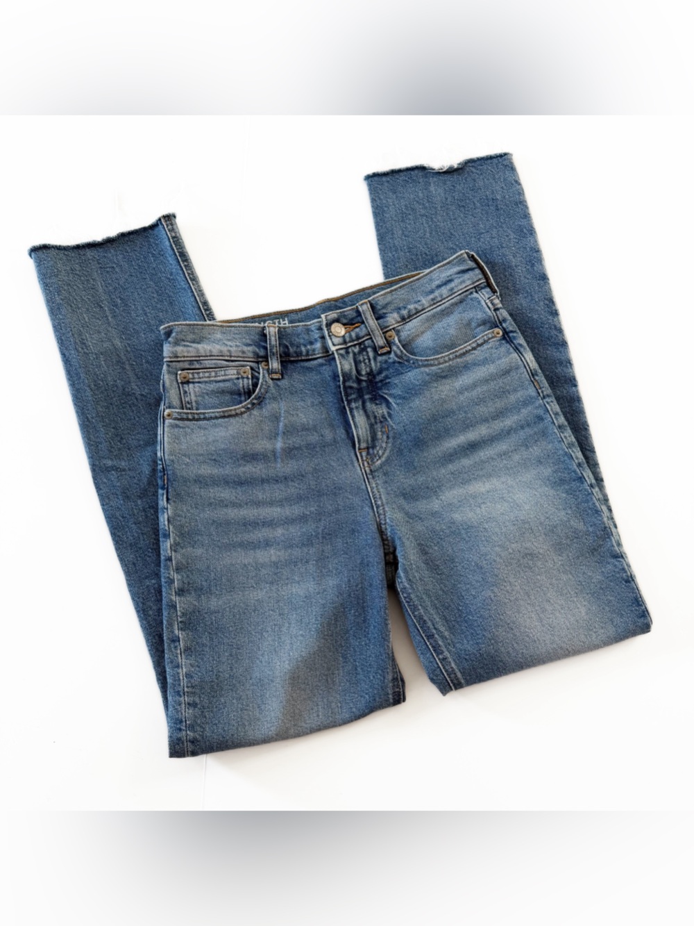 J. Crew Jeans Womens 25 Full Length Classic Straight Raw Hem